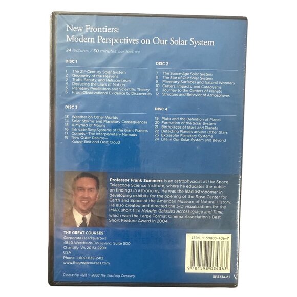 Great Courses New Frontiers Perspectives on Our Solar System & DVD New Sealed - Picture 2 of 2